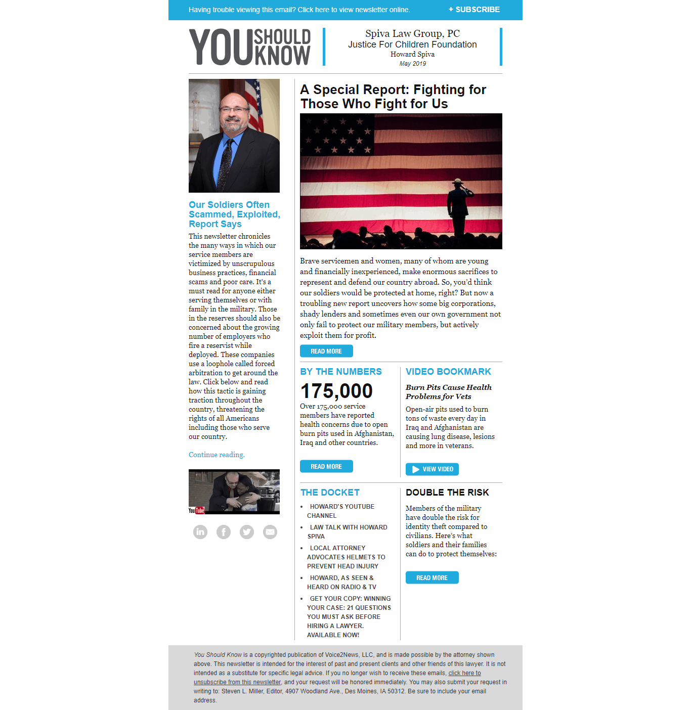 May 2019 Newsletter