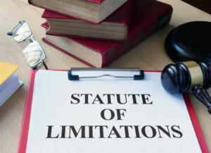 Statute of limitations SOL is shown using a text as business and legal concept